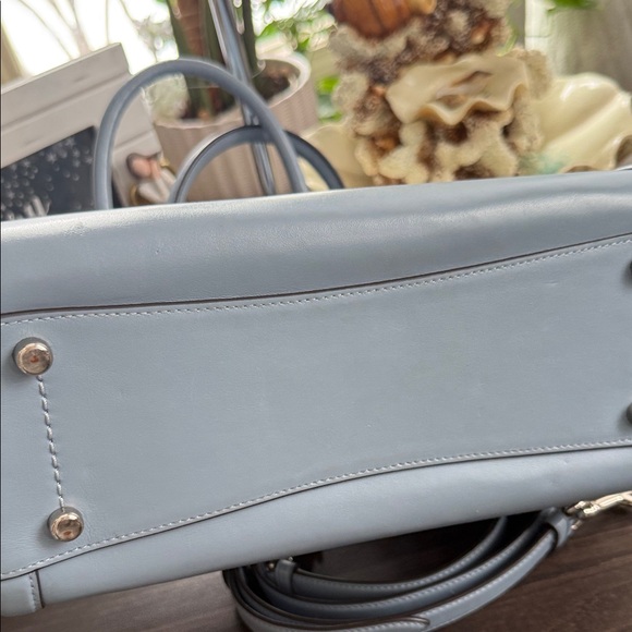 Coach ZOE 2018 Light Blue Leather Satchel with hangtag - Picture 13 of 17